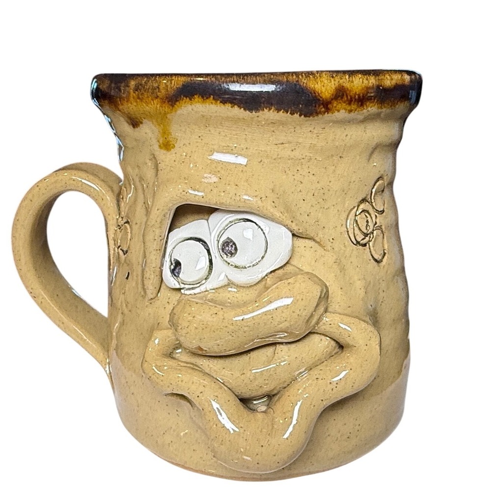 Handmade‎ Ceramic Face Mug With Smile From Holland Funny Quirky Novelty Gift